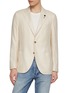 LARDINI Single Breasted Hopsack Blazer