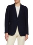 LARDINI Single Breasted Notch Lapel Knit Blazer