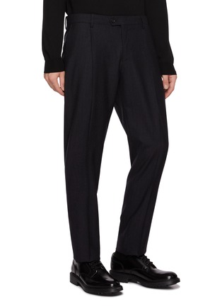 Back View - Click To Enlarge - LARDINI - Single Breasted Striped Flannel Suit