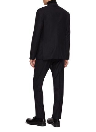 Front View - Click To Enlarge - LARDINI - Single Breasted Striped Flannel Suit