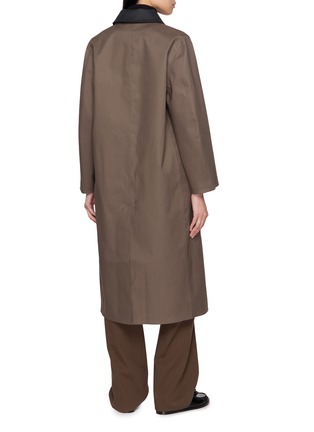 Back View - Click To Enlarge - BARRIE - x Mackintosh Long Cotton Raincoat