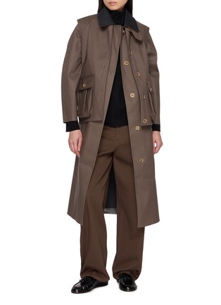 Figure View - Click To Enlarge - BARRIE - x Mackintosh Long Cotton Raincoat