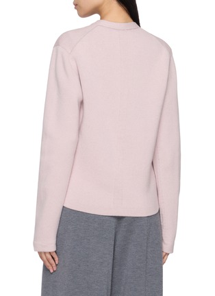 Back View - Click To Enlarge - BARRIE - x Mackintosh V-Neck Cardigan