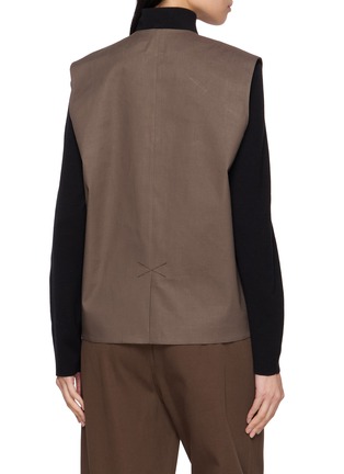 Back View - Click To Enlarge - BARRIE - x Mackintosh Sleeveless Cotton Rain Vest