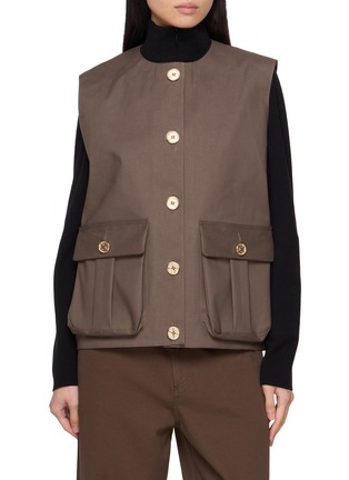 Main View - Click To Enlarge - BARRIE - x Mackintosh Sleeveless Cotton Rain Vest