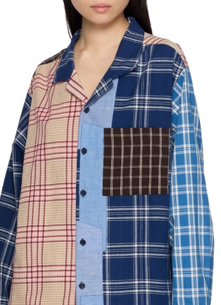  - STORY MFG - Greetings Patchwork Appliqué Letter Cotton Shirt
