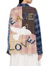 Back View - Click To Enlarge - STORY MFG - Greetings Patchwork Appliqué Letter Cotton Shirt
