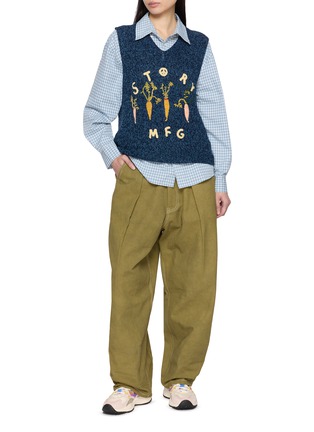 Figure View - Click To Enlarge - STORY MFG - Party Embroidered Knitted Vest