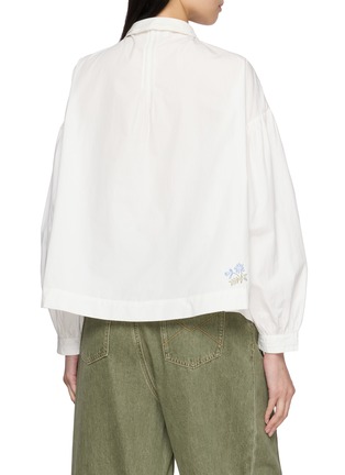 Back View - Click To Enlarge - STORY MFG - Still Double Collar Embroidery Cotton Shirt