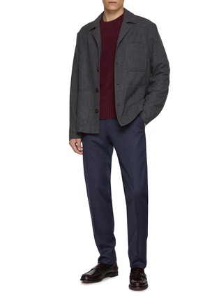 Figure View - Click To Enlarge - PIACENZA 1733 - Patch Pocket Wool Chore Jacket