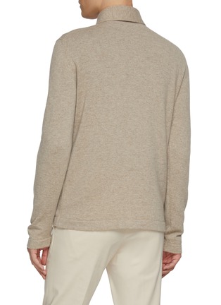 Back View - Click To Enlarge - PIACENZA 1733 - Flap Pocket Wool Overshirt