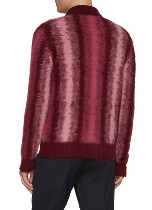 Back View - Click To Enlarge - PIACENZA 1733 - Patterned Button Up Wool Overshirt