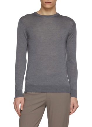 Main View - Click To Enlarge - PIACENZA 1733 - Crewneck Wool Silk Sweater