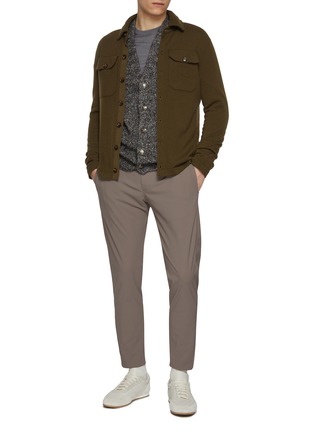 Figure View - Click To Enlarge - PIACENZA 1733 - Crewneck Wool Silk Sweater