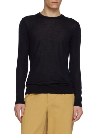 Main View - Click To Enlarge - PIACENZA 1733 - Crewneck Wool Silk Sweater