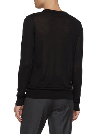 Back View - Click To Enlarge - PIACENZA 1733 - Crewneck Wool Silk Sweater