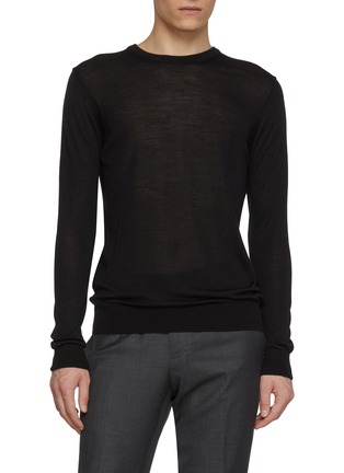 Main View - Click To Enlarge - PIACENZA 1733 - Crewneck Wool Silk Sweater