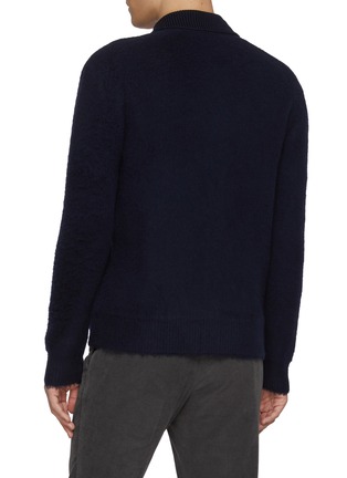 Back View - Click To Enlarge - PIACENZA 1733 - Spread Collar Wool Overshirt