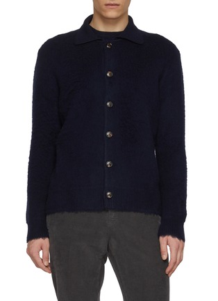 Main View - Click To Enlarge - PIACENZA 1733 - Spread Collar Wool Overshirt