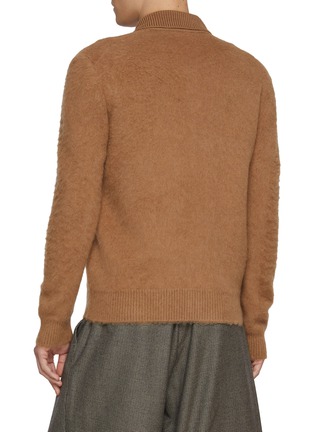 Back View - Click To Enlarge - PIACENZA 1733 - Spread Collar Wool Overshirt