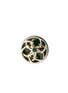 TATEOSSIAN Palladium Gold-Toned Aventurine Floral Pins