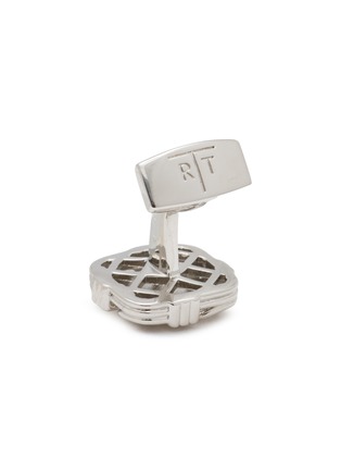 Detail View - Click To Enlarge - TATEOSSIAN - Palladium Plated Sterling Silver Quad Knot Cufflinks