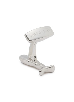 Detail View - Click To Enlarge - TATEOSSIAN - Rhodium Sterling Silver Enamel Feng Shui Fish Cufflinks