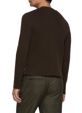 Back View - Click To Enlarge - BARRIE - x Mackintosh V-Neck Cardigan