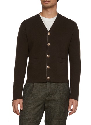 Main View - Click To Enlarge - BARRIE - x Mackintosh V-Neck Cardigan