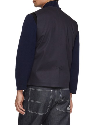 Back View - Click To Enlarge - BARRIE - x Mackintosh Sleeveless Cotton Rain Vest