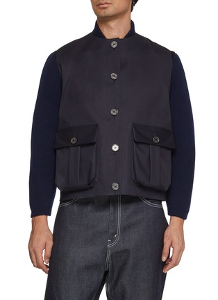 Main View - Click To Enlarge - BARRIE - x Mackintosh Sleeveless Cotton Rain Vest