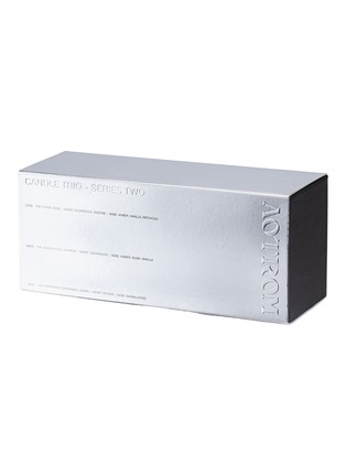 Detail View - Click To Enlarge - AOTROM - Series Two Candle Trio — Lthr, Mere & Mint