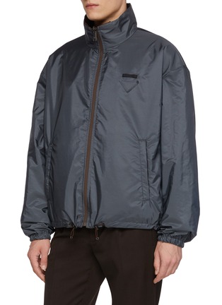 Detail View - Click To Enlarge - PRADA - Reversible Re-Nylon Piuma Hooded Windbreaker