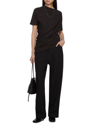 Figure View - Click To Enlarge - GIA STUDIOS - Freyd Twisted Cotton T-Shirt