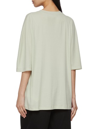 Back View - Click To Enlarge - GIA STUDIOS - Solea Wide Body Cotton T-Shirt
