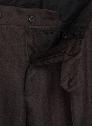 Detail View - Click To Enlarge - RING JACKET - Notch Lapel Single Breasted Milled Herringbone Wool Suit