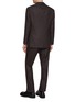 Front View - Click To Enlarge - RING JACKET - Notch Lapel Single Breasted Milled Herringbone Wool Suit