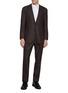 Main View - Click To Enlarge Main View - Click To Enlarge - RING JACKET - Notch Lapel Single Breasted Milled Herringbone Wool Suit