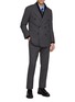 Figure View - Click To Enlarge - RING JACKET - Peak Lapel Double Breasted Wool Blazer