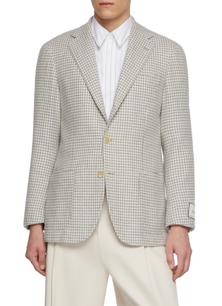 Main View - Click To Enlarge Main View - Click To Enlarge - RING JACKET - Notch Lapel Single Breasted Wool Blazer