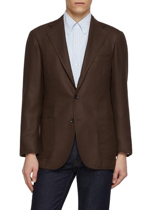Main View - Click To Enlarge Main View - Click To Enlarge - RING JACKET - Notch Lapel Single Breasted Wool Blazer