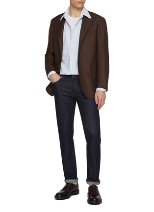 Figure View - Click To Enlarge - RING JACKET - Notch Lapel Single Breasted Wool Blazer