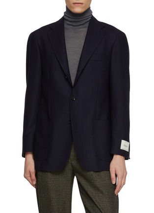 Main View - Click To Enlarge Main View - Click To Enlarge - RING JACKET - Notch Lapel Single Breasted Wool Blazer