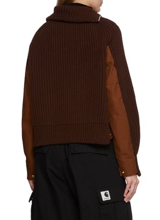 Back View - Click To Enlarge - SACAI - x Carhartt Knit Blouson Jacket