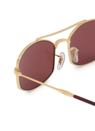 Detail View - Click To Enlarge - RAY-BAN - Metal Aviator Sunglasses