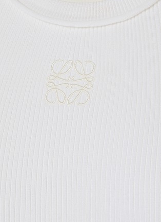  - LOEWE - Anagram Embroidered Ribbed Tank Top