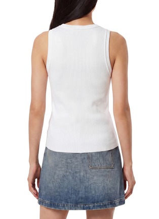 Back View - Click To Enlarge - LOEWE - Anagram Embroidered Ribbed Tank Top