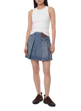 Figure View - Click To Enlarge - LOEWE - Anagram Embroidered Ribbed Tank Top