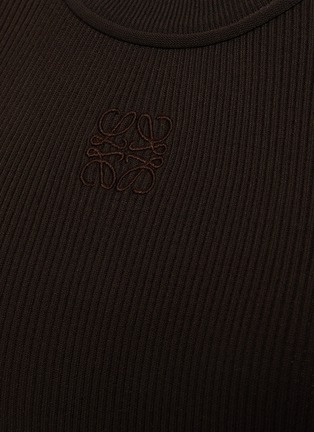  - LOEWE - Anagram Embroidered Ribbed Tank Top
