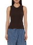 Main View - Click To Enlarge - LOEWE - Anagram Embroidered Ribbed Tank Top